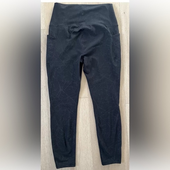 SPYDER ACTIVE Women’s Black Compression Yoga Gym Activewear Leggings sz M *J17 - Picture 2 of 3